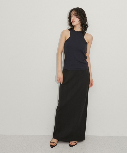 ADAM ET ROPE'(アダムエロペ)の「【Miller for ADAM ET ROPE'】Skirt(スカート・レディース・ネイビー/ブラウン/ブラック・FREE)」の5枚目の写真