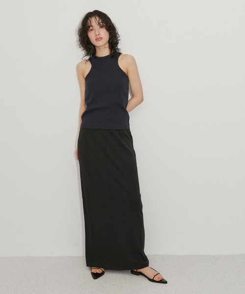 ADAM ET ROPE'(アダムエロペ)の「【Miller for ADAM ET ROPE'】Skirt(スカート・レディース・ネイビー/ブラウン/ブラック・FREE)」の4枚目の写真