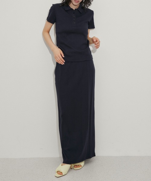 ADAM ET ROPE'(アダムエロペ)の「【Miller for ADAM ET ROPE'】Skirt(スカート・レディース・ネイビー/ブラウン/ブラック・FREE)」の10枚目の写真