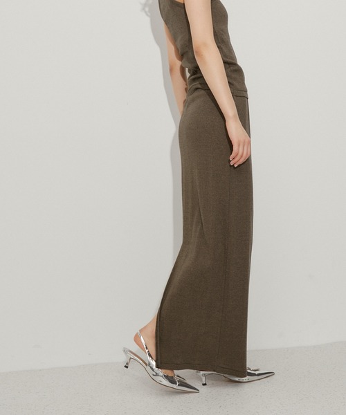 ADAM ET ROPE'(アダムエロペ)の「【Miller for ADAM ET ROPE'】Skirt(スカート・レディース・ネイビー/ブラウン/ブラック・FREE)」の11枚目の写真