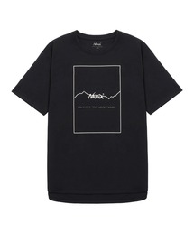 NANGA（ナンガ）の「DRY MIX FRAME LOGO ROUND TEE W/ドライミックスフレームロゴラウンドティー(ウィメンズ)（Tシャツ/カットソー・レディース）」