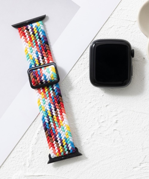 emonique（エモニーク）の「ナイロン編み WOVEN Apple Watch Band スマートウォッチバンド【38/40/41/42