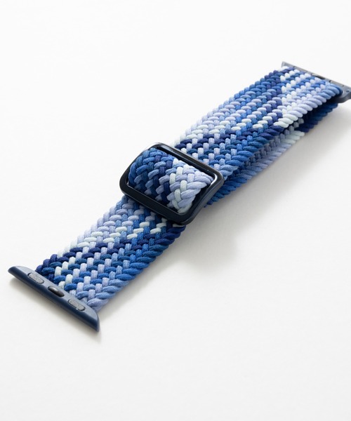 emonique(エモニーク)の「ナイロン編み WOVEN Apple Watch バンド スマートウォッチバンド【38/40/41/42/44/45/49mm対応】(デジタル腕時計・メンズ・ブルー/ピンク系その他/ライラック/ワインレッド/アイボリー/ブラック/アーミー/グレー/ブラック×ホワイト/ブラック×レッド/オレンジ系その他/グレー系その他/グレー×ホワイト/ピンク/レインボー・38/42)」の18枚目の写真