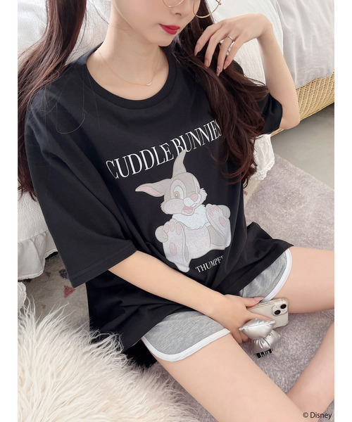 Disney/バンビ】グラフィックプリントビッグTシャツ（Tシャツ