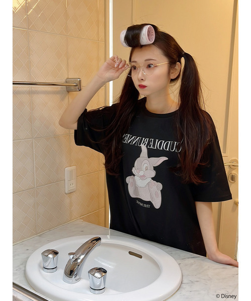 Disney/バンビ】グラフィックプリントビッグTシャツ（Tシャツ