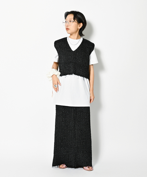 CITYSHOP / シティショップ | 2024SS | VARIATION PLEATS PULLOVER バリエーションプリーツプルオーバー | F | ブラック | レディース CITYSHOP / シティショップ | 2024SS | VARIATION PLEATS PULLOVER