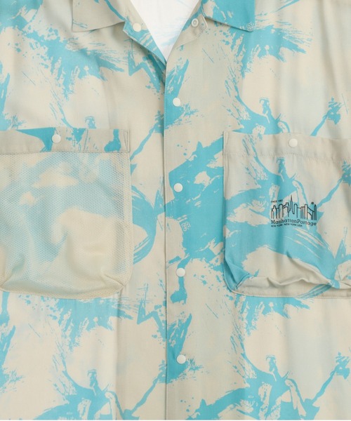 Manhattan Portage（マンハッタンポーテージ）の「S/S Aloha Shirt（シャツ/ブラウス・メンズ・ブラック/ベージュ・MEDIUM/LARGE/X-LARGE/SMALL）」の6枚目の写真