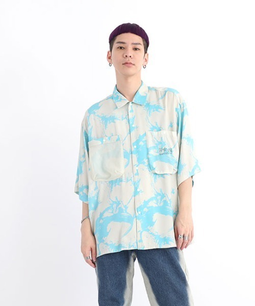 Manhattan Portage（マンハッタンポーテージ）の「S/S Aloha Shirt（シャツ/ブラウス・メンズ・ブラック/ベージュ・MEDIUM/LARGE/X-LARGE/SMALL）」の18枚目の写真