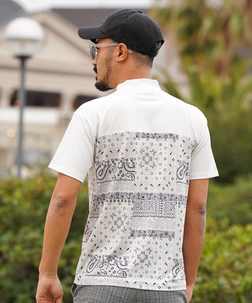 スコッティキャメロン Admiral ゴルフシャツ ペイズリー柄 ホワイト スコッティキャメロン Admiral ゴルフシャツ ペイズリー柄 ホワイト