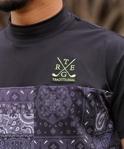 モックネックペイズリーティー（ゴルフグッズ）｜adamsJUGGLER