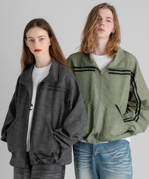 WISH FOR EVER(ウィッシュフォーエバー)の「WIND PROOF GRADATION TRACK JACKET/ ウインドプルーフグラデーショントラックジャケット(ブルゾン・メンズ・オリーブ/チャコール・LARGE/MEDIUM)」の13枚目の写真