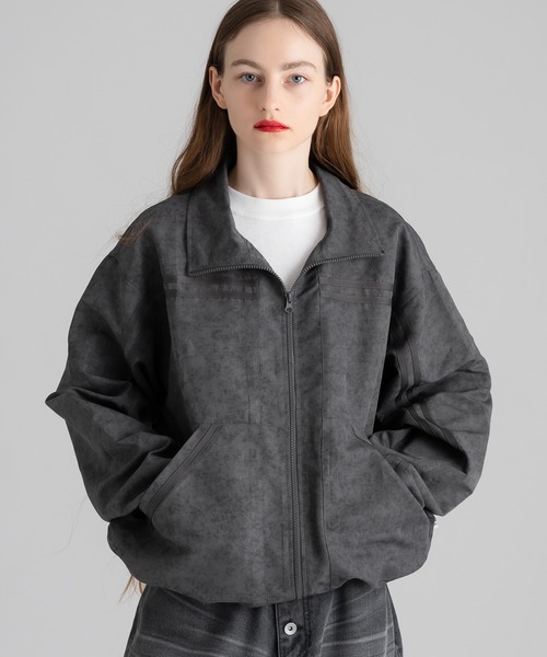 WISH FOR EVER(ウィッシュフォーエバー)の「WIND PROOF GRADATION TRACK JACKET/ ウインドプルーフグラデーショントラックジャケット(ブルゾン・メンズ・オリーブ/チャコール・LARGE/MEDIUM)」の7枚目の写真