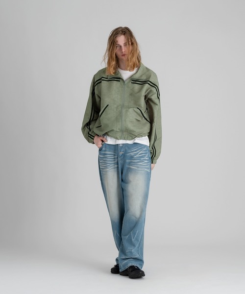 WISH FOR EVER(ウィッシュフォーエバー)の「WIND PROOF GRADATION TRACK JACKET/ ウインドプルーフグラデーショントラックジャケット(ブルゾン・メンズ・オリーブ/チャコール・LARGE/MEDIUM)」の6枚目の写真