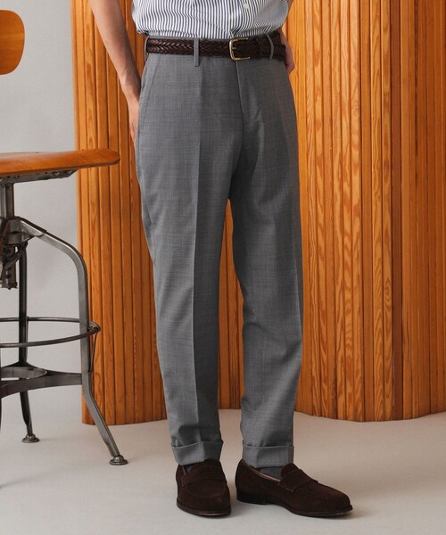 GERMANO(ジェルマーノ)の「GERMANO / TRAVELLER ストレッチウール ノープリーツ スラックス(その他パンツ・メンズ・グレー/シルバー・44/52/50/46/42/48)」の5枚目の写真