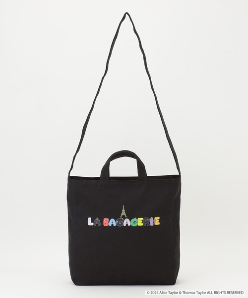 LA BAGAGERIE(ラバガジェリー)の「BARBAPAPA×LA BAGAGERIE バーバパパコラボ 2WAYバッグ M(エコバッグ/サブバッグ・レディース・ナチュラル/ネイビー/ブラック・FREE)」の10枚目の写真