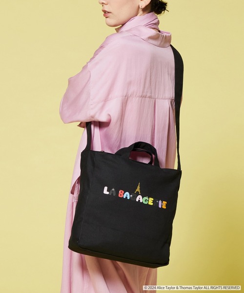 LA BAGAGERIE(ラバガジェリー)の「BARBAPAPA×LA BAGAGERIE バーバパパコラボ 2WAYバッグ M(エコバッグ/サブバッグ・レディース・ナチュラル/ネイビー/ブラック・FREE)」の7枚目の写真
