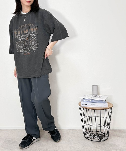 Anytime Songs(エニータイムソングス)の「16/COTTON 天竺プリントTシャツ(Tシャツ/カットソー・メンズ・ブラック/ブラック系その他/モカ/ブラウン系その他/ブラック系その他2/ブラウン系その他2・LARGE/X-LARGE/MEDIUM)」の17枚目の写真