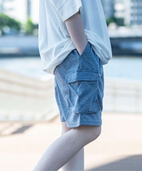 JOHN'S CLOSET（ジョンズクローゼット）の「【40I】ダンボールニット ワイドカーゴショーツ（カーゴパンツ・メンズ・ブラック/グレイッシュベージュ/チャコールグレー/杢グレー/ベージュ/その他1・MEDIUM/LARGE/X-LARGE）」の21枚目の写真