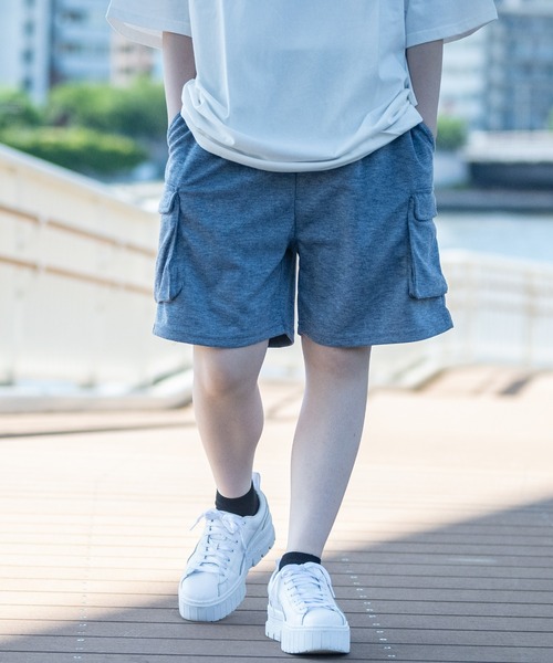 JOHN'S CLOSET（ジョンズクローゼット）の「【40I】ダンボールニット ワイドカーゴショーツ（カーゴパンツ・メンズ・ブラック/グレイッシュベージュ/チャコールグレー/杢グレー/ベージュ/その他1・MEDIUM/LARGE/X-LARGE）」の22枚目の写真