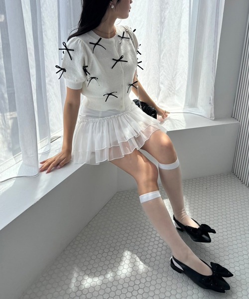 one after another NICE CLAUP(ワンアフターアナザーナイスクラップ)の「バックベルトリボンパンプス(パンプス・レディース・シルバー/ブラック/ピンクゴールド・S/M/L)」の13枚目の写真