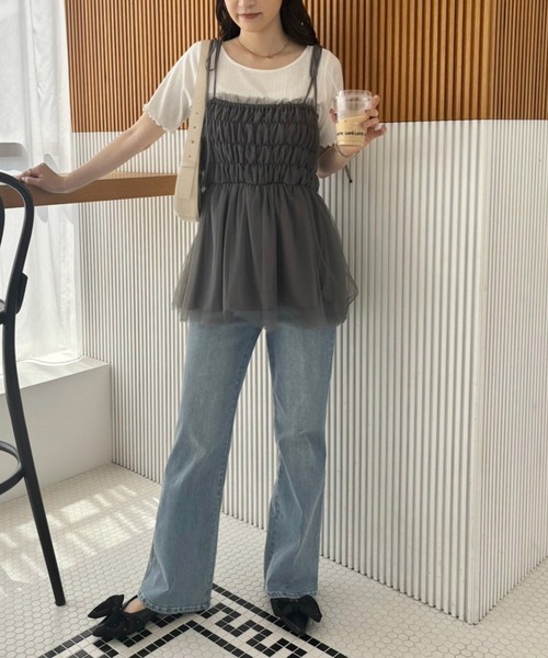 one after another NICE CLAUP(ワンアフターアナザーナイスクラップ)の「バックベルトリボンパンプス(パンプス・レディース・シルバー/ブラック/ピンクゴールド・S/M/L)」の16枚目の写真