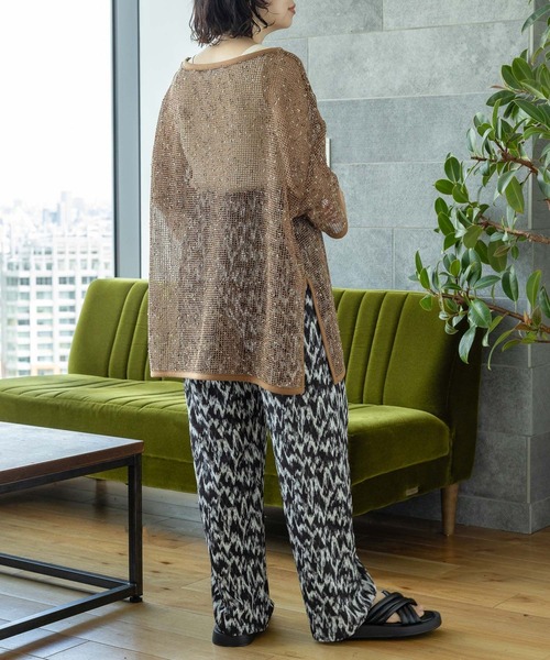 LEPSIM（レプシィム）の「【産前・産後対応】マタニティ／5分袖メッシュ　114110（マタニティウェア/グッズ・レディース・ブラウン/アイボリー/ブラック・FREE）」の22枚目の写真