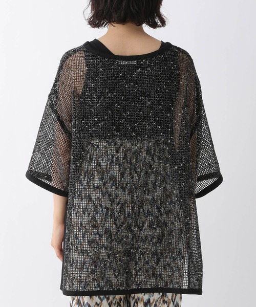 LEPSIM（レプシィム）の「【産前・産後対応】マタニティ／5分袖メッシュ　114110（マタニティウェア/グッズ・レディース・ブラウン/アイボリー/ブラック・FREE）」の13枚目の写真