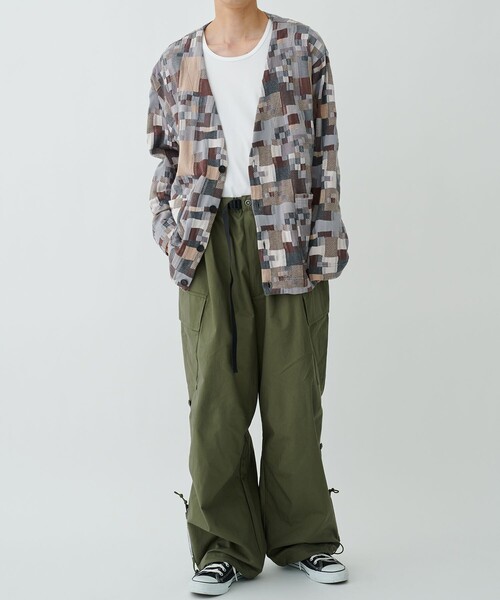 POLIQUANT(ポリクアント)の「【POLIQUANT/ポリクアント】THE CHANGING LENGTH FATIGUE PANTS(カーゴパンツ・メンズ・オリーブ/ブラック・1/3)」の3枚目の写真