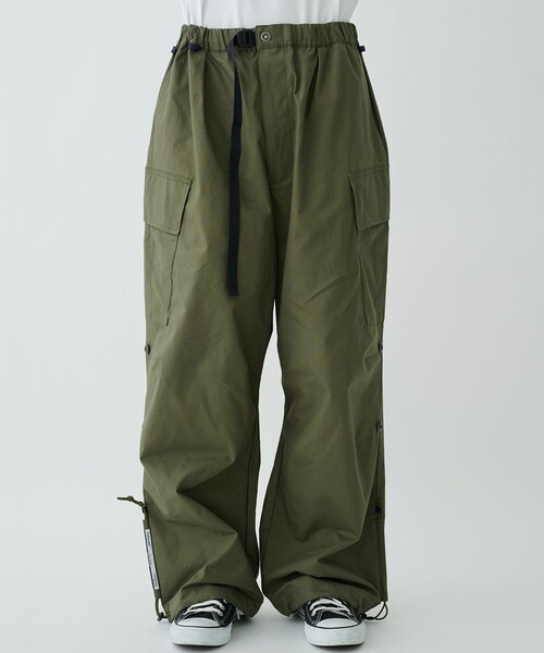 POLIQUANT(ポリクアント)の「【POLIQUANT/ポリクアント】THE CHANGING LENGTH FATIGUE PANTS(カーゴパンツ・メンズ・オリーブ/ブラック・1/3)」の5枚目の写真