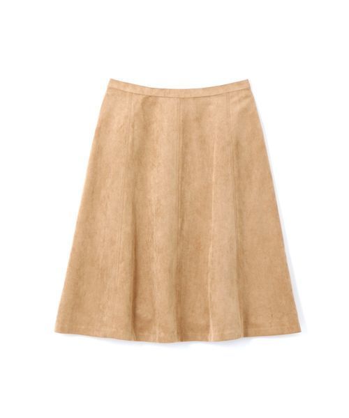 NATURAL BEAUTY BASIC（ナチュラルビューティーベーシック）の「【JJ 12月号掲載】JJ コラボ_フェイクスエードフレアスカート（スカート・レディース・ダークベージュ/ブラウン系その他/ベージュ系その他/ベージュ・SMALL/X-SMALL/LARGE/MEDIUM）」の4枚目の写真