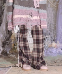rurumu:/ルルムウ/drawstring check skirt pants