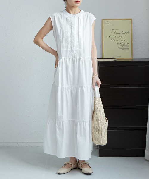 【超美品】Maison Echelle ノースリーブロングワンピース 超美品】Maison Echelle ノースリーブロングワンピース 超美品