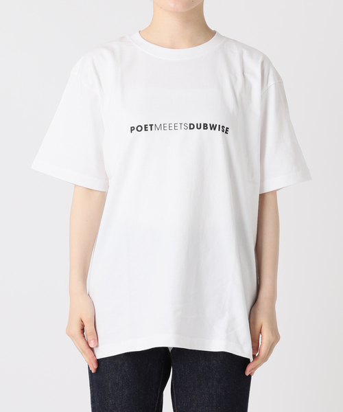 POET MEETS DUBWISE（ポエットミーツダブワイズ）の「POET MEETS DUBWISE LOGO Row Tシャツ（Tシャツ/カットソー・レディース・ブラック系その他/ホワイト・FREE）」の14枚目の写真