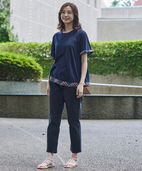 Arnold Palmer（アーノルドパーマー）の「パーマーチェック ヘムチュニック（チュニック・レディース・ネイビー/ホワイト/ブラック・S/M/L）」の21枚目の写真