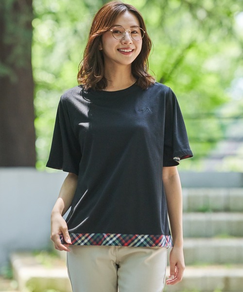 Arnold Palmer（アーノルドパーマー）の「パーマーチェック ヘムチュニック（チュニック・レディース・ネイビー/ホワイト/ブラック・S/M/L）」の16枚目の写真