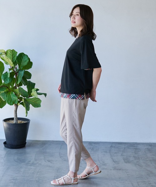 Arnold Palmer（アーノルドパーマー）の「パーマーチェック ヘムチュニック（チュニック・レディース・ネイビー/ホワイト/ブラック・S/M/L）」の11枚目の写真