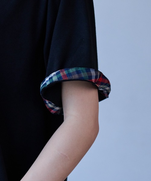 Arnold Palmer（アーノルドパーマー）の「パーマーチェック ヘムチュニック（チュニック・レディース・ネイビー/ホワイト/ブラック・S/M/L）」の7枚目の写真