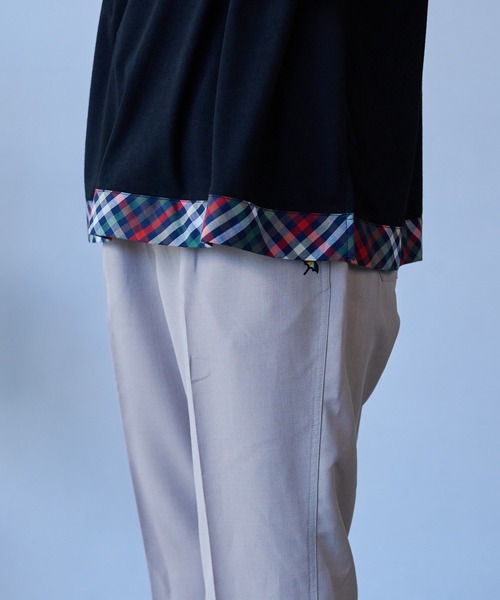 Arnold Palmer（アーノルドパーマー）の「パーマーチェック ヘムチュニック（チュニック・レディース・ネイビー/ホワイト/ブラック・S/M/L）」の8枚目の写真