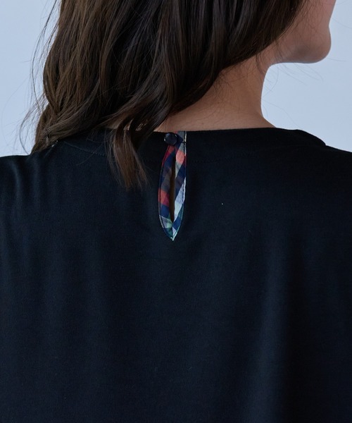 Arnold Palmer（アーノルドパーマー）の「パーマーチェック ヘムチュニック（チュニック・レディース・ネイビー/ホワイト/ブラック・S/M/L）」の9枚目の写真