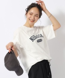 【洗える/プチプラ/綿100％】グラフィック半袖ゆるTシャツ