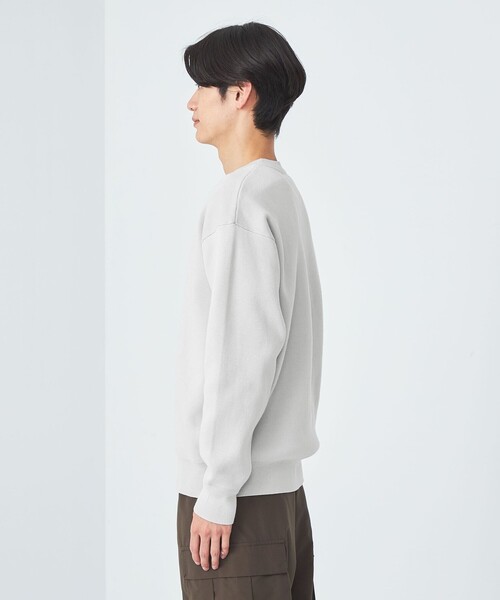 green label relaxing(グリーンレーベルリラクシング)の「クリアコットン スウェットライク クルーネック ニット(ニット/セーター・メンズ・ダークグレー/ワインレッド/マスタード/ライトグレー・XL/S/M/L)」の11枚目の写真