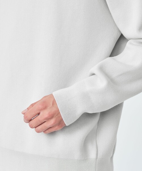 green label relaxing(グリーンレーベルリラクシング)の「クリアコットン スウェットライク クルーネック ニット(ニット/セーター・メンズ・ダークグレー/ワインレッド/マスタード/ライトグレー・XL/S/M/L)」の14枚目の写真