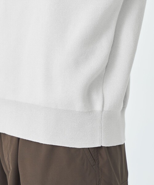 green label relaxing(グリーンレーベルリラクシング)の「クリアコットン スウェットライク クルーネック ニット(ニット/セーター・メンズ・ダークグレー/ワインレッド/マスタード/ライトグレー・XL/S/M/L)」の15枚目の写真