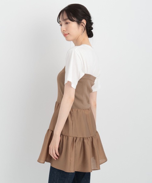 Andemiu（アンデミュウ）の「イソザイニットベアチュニック134946（チュニック・レディース・モカ/ブラック/オフホワイト・FREE）」の9枚目の写真