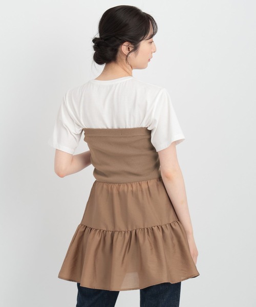 Andemiu（アンデミュウ）の「イソザイニットベアチュニック134946（チュニック・レディース・モカ/ブラック/オフホワイト・FREE）」の10枚目の写真