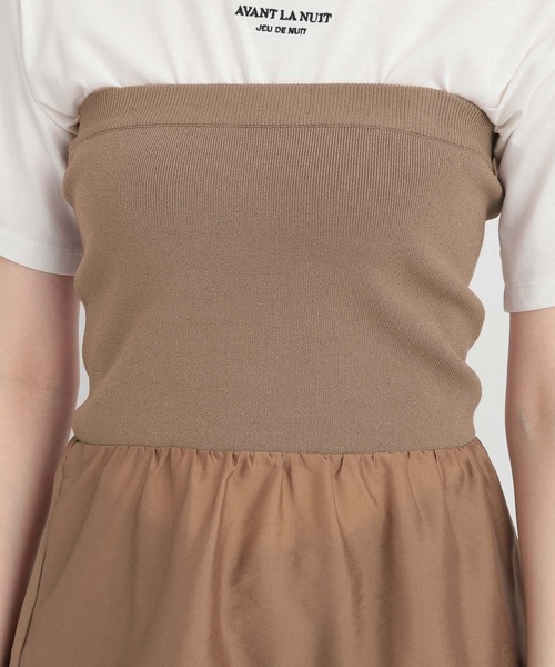 Andemiu（アンデミュウ）の「イソザイニットベアチュニック134946（チュニック・レディース・モカ/ブラック/オフホワイト・FREE）」の11枚目の写真