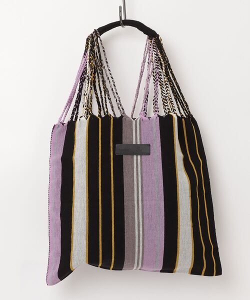 MAISON mou(メゾンムー)の「【Moon Bird/ムーンバード】手織りのハンモックバッグ(L)(トートバッグ・レディース・アイボリー/その他1/ブラウン/カーキ/グリーン系その他/オレンジ系その他/ダークベージュ/ブルー系その他2/サックスブルー/パープル・FREE)」の9枚目の写真