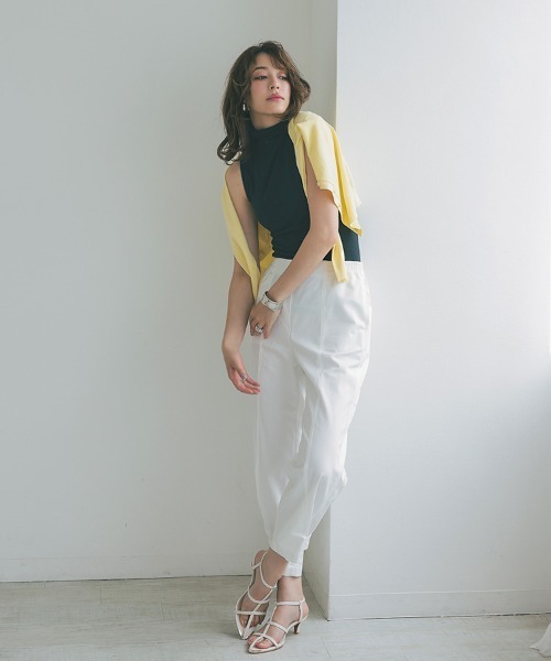 DONOBAN（ドノバン）の「UVボトルネックタンクトップ（タンクトップ・レディース・ミント/ネイビー/オフホワイト/ブラック・LL/M/L）」の16枚目の写真