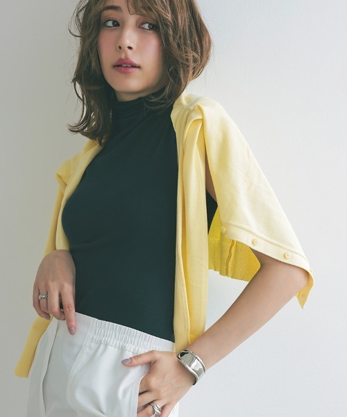 DONOBAN（ドノバン）の「UVボトルネックタンクトップ（タンクトップ・レディース・ミント/ネイビー/オフホワイト/ブラック・LL/M/L）」の13枚目の写真