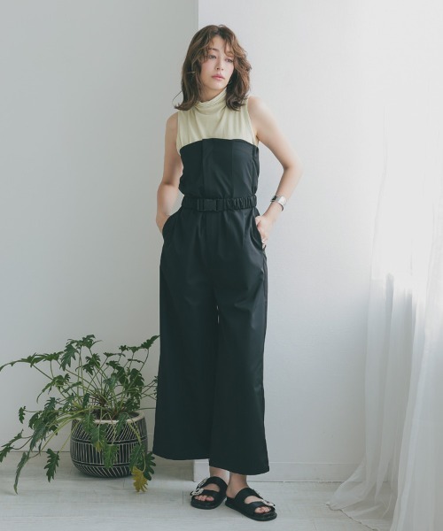 DONOBAN（ドノバン）の「UVボトルネックタンクトップ（タンクトップ・レディース・ミント/ネイビー/オフホワイト/ブラック・LL/M/L）」の17枚目の写真